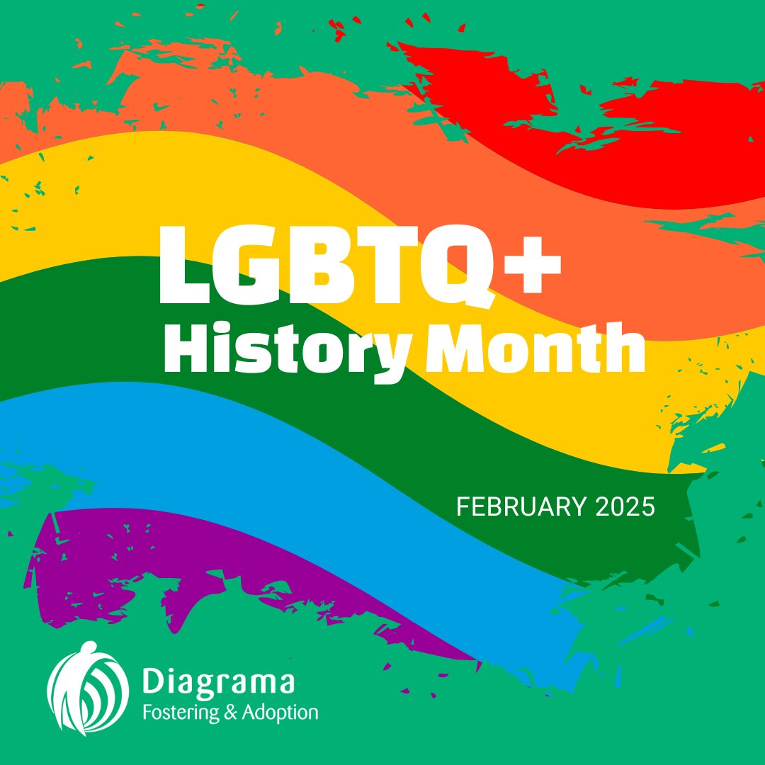 This #LGBTQ+ #History #Month, we’d love you to consider becoming a Diagrama foster carer. 

Contact us today to find out more on 0800 802 1910 or sign up for our next FREE online information session. ow.ly/wyWY50UXFIs

#schoolsout #lgbtQhistorymonth