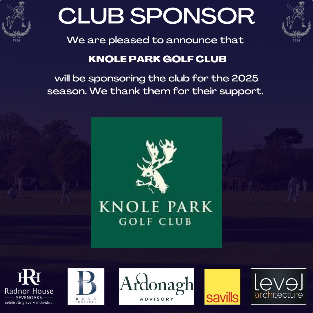 We’re pleased to announce that Knole Park Golf Club will continue to sponsor the club for the 2025 season

#svcc1734