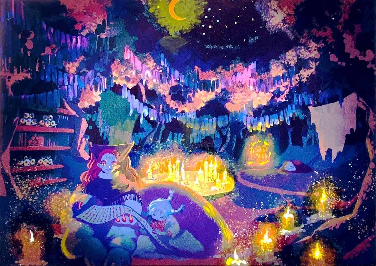 sasapan_405's tweet image. 4）秘密の場所

過去は大切に貯蓄されている。
先人の知恵も、わたしの思い出も。

過去を振り返るには静かな場所で。

夜の暗さは一番の友達。