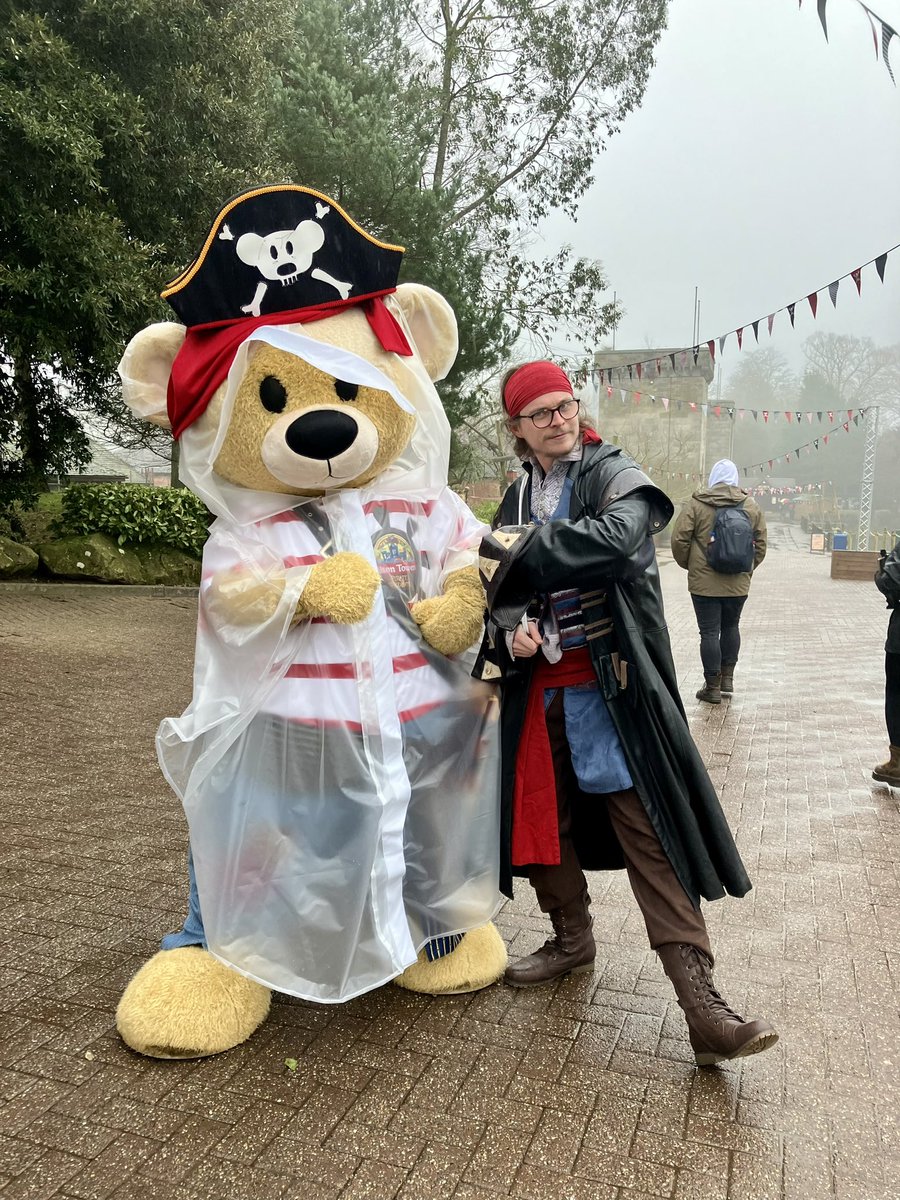 It's the first day of Pirate Takeover 2025 at <a href="/altontowers/">Alton Towers Resort</a>, which is running through to 23rd February 🏴‍☠️

We’ve been greeted by Alton Bear &amp; the pirates have decorated Towers Street, including once again dressing up the frog fountains in their pirate getup!