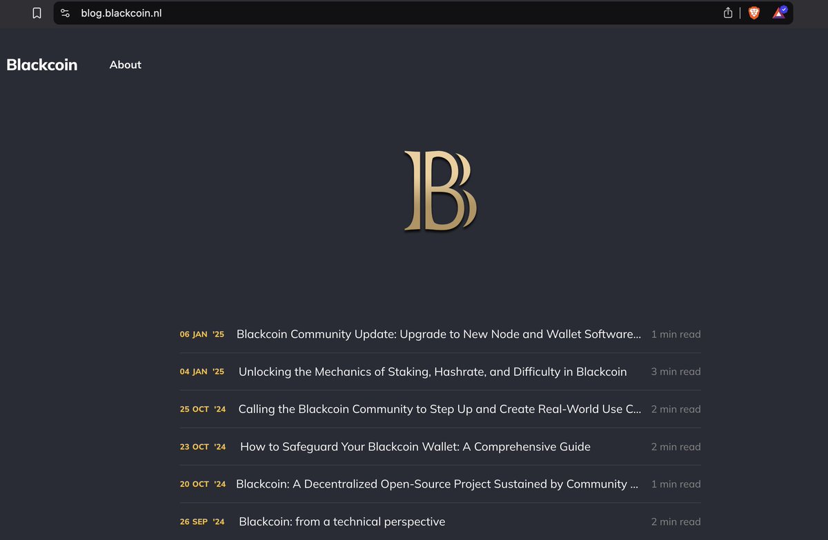 We have succesfully moved and migrated all blog articles to the new blog website on blog.blackcoin.nl 

This blog will be used to publish #Blackcoin #Community content, with the use of LLMs.