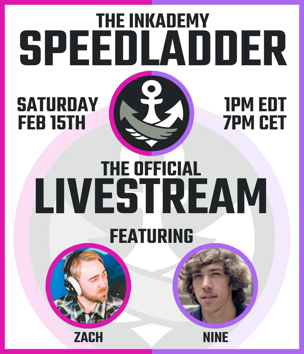Dapple Productions will be streaming the <a href="/Inkademy/">The Inkademy</a> Speed Ladder today!

Join the tournament for <a href="/InkLeagues/">Leagues Under The Ink (LUTI)</a> Seeding and turn in our stream to see insanly fast Splatoon action!

Catch it on Twitch: 
twitch.tv/dappleproducti…