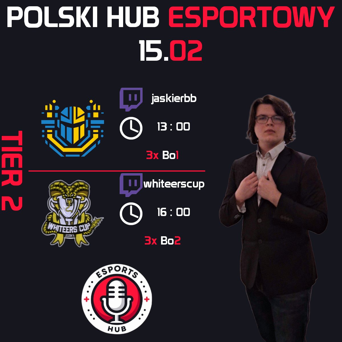 Zaczynamy esportowy weekend z PHE!

@UGT_lol League startuje już dziś! Polską transmisje poprowadzi duet <a href="/Kr0piak/">Mateusz „Kr0piak” Kropiewnicki</a> <a href="/H4jku/">G2 Hajku</a> 

Za to w <a href="/WhiteersCup/">Whiteers Cup</a> usłyszycie <a href="/B4RN0_/">B4RN0</a> <a href="/Xaarooo/">Xaro</a> <a href="/DeafecTft/">DeafPhoenix</a> <a href="/H4jku/">G2 Hajku</a> <a href="/Pedro_LoL_pl/">Pedro</a> <a href="/moksiarski/">Moxxie</a>