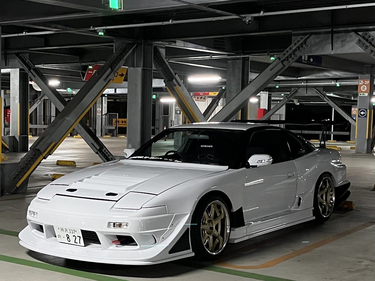 aiki_180sx's tweet photo. 仕様変更しました

・GP SPORTS G-SONIC EVOLUTION
・KOGUCHI POWER ボンネット
・SARD Fuji  spec M
など
理想の形になりました！ https://t.co/X16RSliL0r