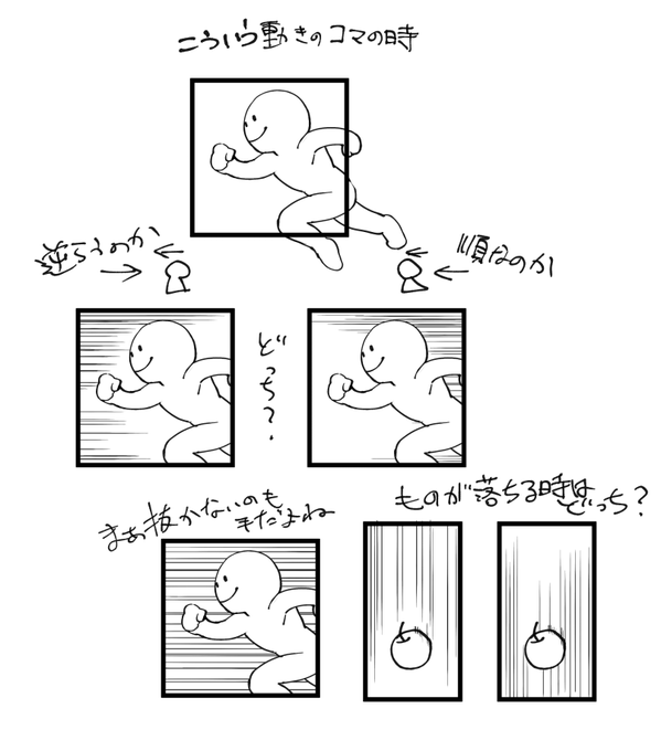 よく悩むやつ(演出やコマ運びに依るのはもちろんだけどさ) 