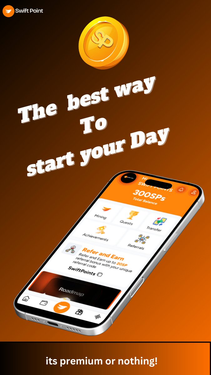 Swiftpointsnet's tweet photo. 🚀 The Best Way to Start Your Day! 💎
Wake up and mine Swift Points—because every day is a new opportunity to grow your portfolio! Stay consistent, stay winning! 🔥
#SwiftPoints #MineAndEarn #CryptoRewards #StayAhead #NoLockups https://t.co/lGpQ25hkXu