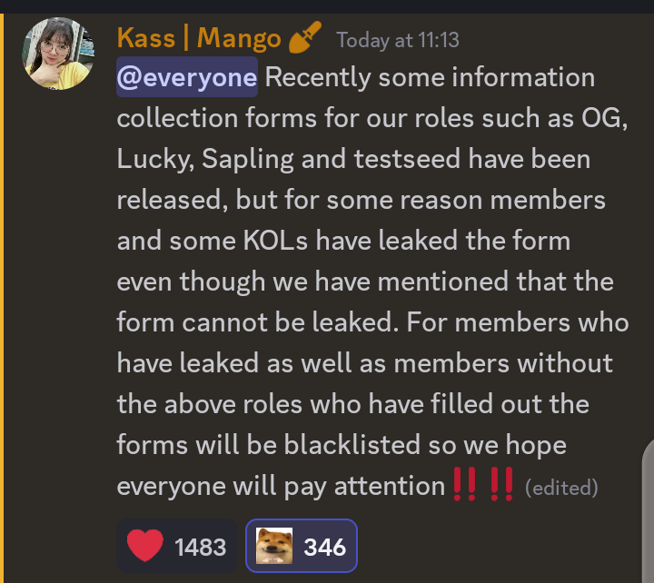 OgahAboje's tweet photo. This is not fair, I don't see it wise if the @MangoOS_Network penalize accounts that has filled their form. Yes it will be okay to penalize those that has leaked it, but some are just simple and ignorant followers. @princeofweb3 I believe you can put words through ✌️#Mangoer https://t.co/dsvtYTdo4M