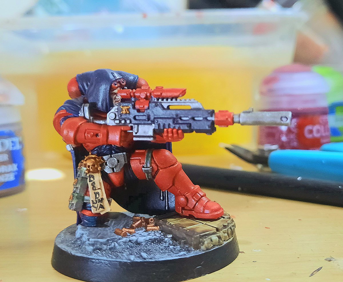 PPPointyEars's tweet photo. WIP

#SupportKillTeam #AdeptusAstartes #BloodAngels #SpaceMarines #SpaceMarine2 #Imperium #ImperiumofMan #Warhammer40K #W40K #Wh40K #40K #KillTeam #Warmongers #PaintingWarhammer #PPPointyEars #KT2024 #NewKillTeam  #OnePageRules #GrimdarkFuture #GrimdarkFutureFirefight https://t.co/X2hVUqFcMX
