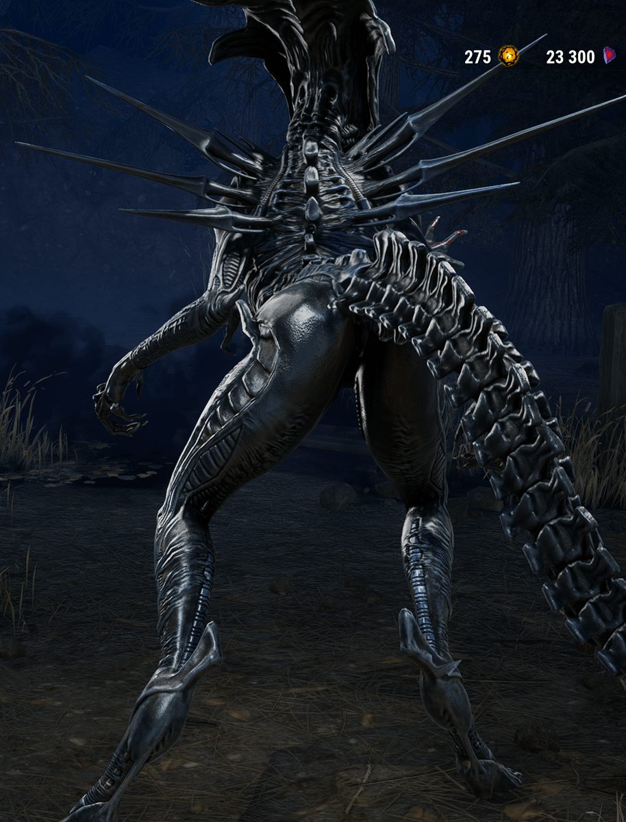 predatortrack03's tweet photo. @AlexicoReborn Llegué tarde, así que no creo que lo veas pero es curioso la diferencia de skins de Alien en el Dead By Daylight, me sorprende que no sea un mod, sé que el otro sería la reina, pero fua... https://t.co/cZ9S01L1Mj