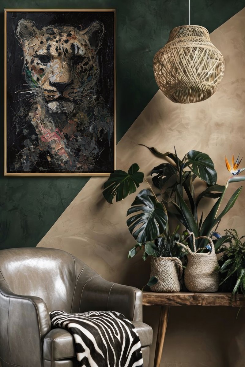 ArtSyndrome75's tweet photo. Fierce beauty in every brushstroke. πβ¨ This abstract leopard emerges from the shadows, a blend of power and mystery. Would you hang this in your space? ππ€ #WildElegance #AbstractWildlife #LeopardArt
https://t.co/dzIeyQB68z https://t.co/iX8VCID2lf