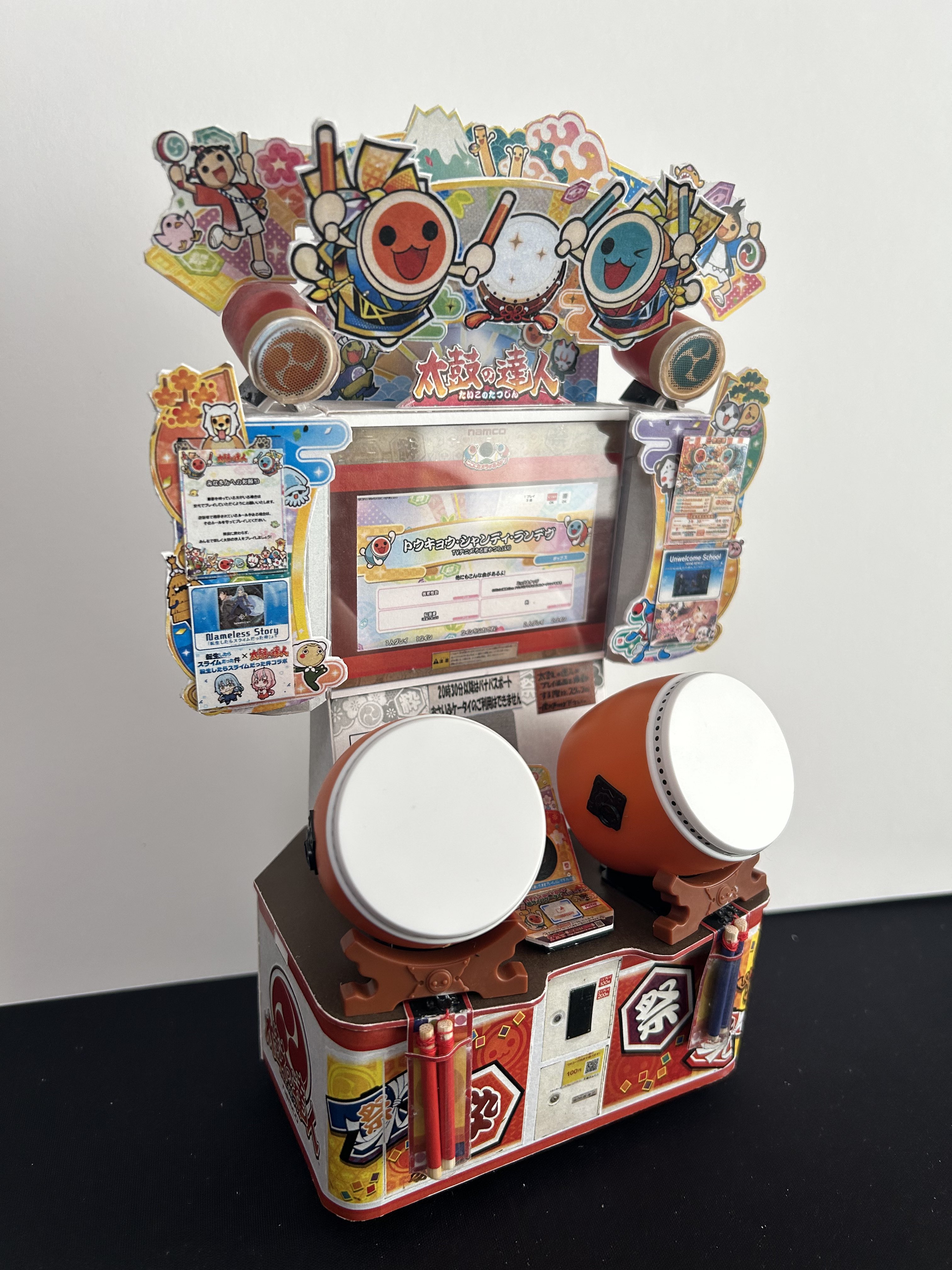 超希少！太鼓の達人 装飾2pバージョン レア！太鼓の達人 イエローver.筐体装飾パネルポップ 超希少