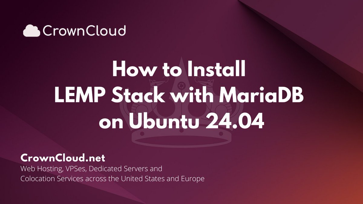 crownclouds's tweet image. ⚡ Supercharge your web server! Follow our guide to install the LEMP stack with MariaDB on Ubuntu 24.04. 🚀💻 #WebDev #Ubuntu #LEMPStack #MariaDB #TechTips
Checkout our #Knowledgebase
wiki.crowncloud.net/index.php?How_…