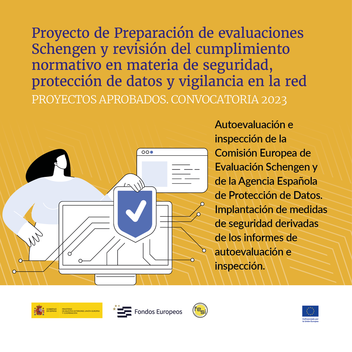 MAECgob's tweet photo. Conoce los proyectos cofinanciados por la #UE para reforzar el Sistema Nacional de Visados en materia de seguridad, protección de datos y vigilancia.
El #IGFV promueve un servicio más eficiente y seguro para los ciudadanos.
Toda la información en https://t.co/LRMWuDs8YC https://t.co/sfKnb2Pq3Z