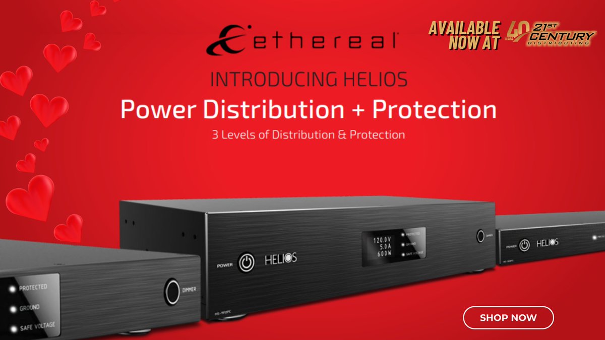 21stCenturyDist's tweet image. Affordable power distribution and protection from @Ethereal Helios! Silence power worries in your  clients&apos; studio, rack, or home theater with three rack mountable options! 
ow.ly/vf6C50V0y6R
#21stCenturyDistributing #Ethereal #PowerProtection #PowerDistribution #Helios