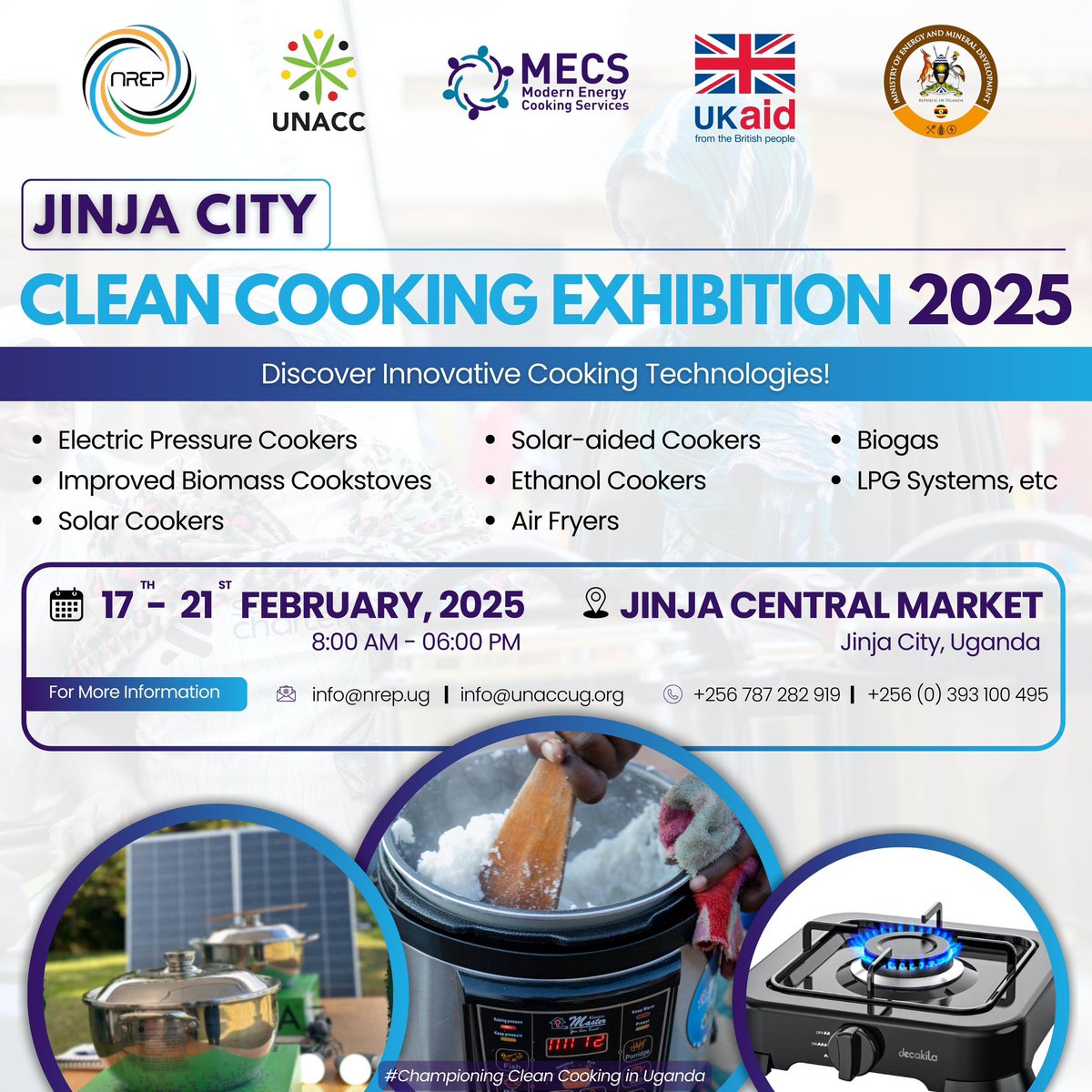 allen_namwase's tweet photo. Together we can all switch to #CleanCooking technologies like #solarcookers over traditional cooking like firewood.
#Savetree #SustainableEnergy
I conclude by reminding you about #JinjaCleanCooking Exhibition from 17th -21st, powered @NREP_Uganda @unacc4 https://t.co/IQ6aSULU93