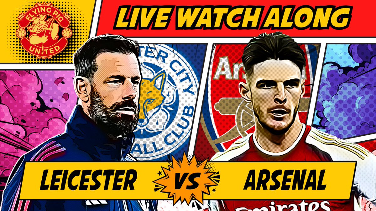 FlyingPigUnited's tweet photo. Leicester City VS Arsenal WATCH ALONG LIVE Premier League https://t.co/JtRbTni7lJ via @YouTube https://t.co/YGGzhUiWlh