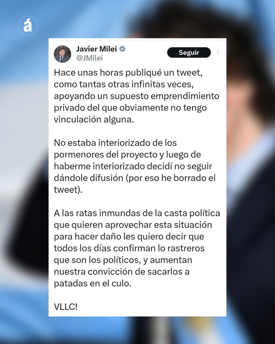 GutierrezRom's tweet image. El Presidente 🇦🇷 incurrió en un error comunicacional, y luego rectificó (es humano también y podemos discutir sobre la equivocación). ojo ya Milei había tenido una experiencia negativa antes de ser presidente con el tema.
Ej. en EEUU 🇺🇸 los congresistas especulan con derivados…