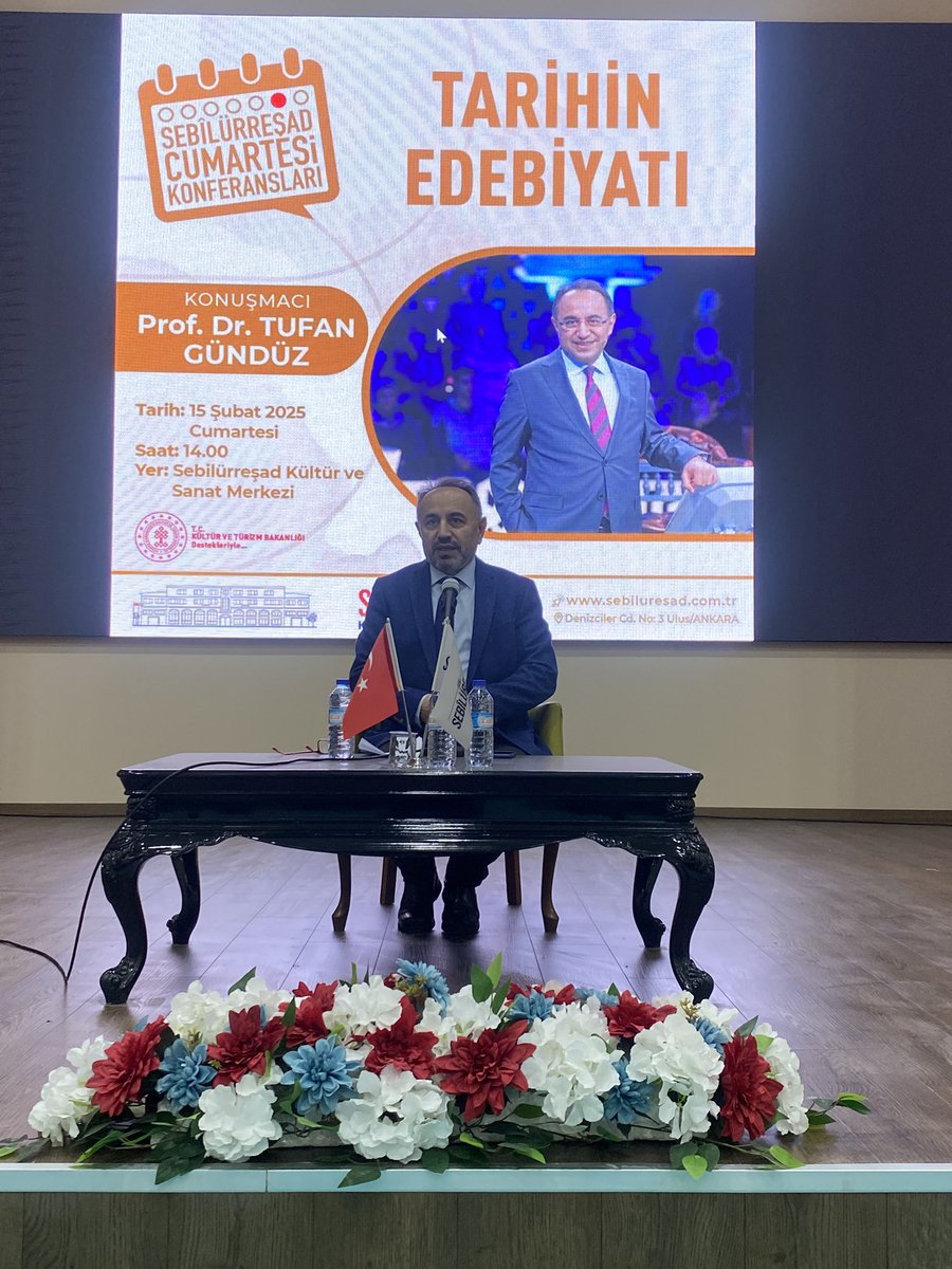 ‘Tarihin Edebiyatı’ <a href="/sebilurresad_d/">Sebilürreşad</a> Kültr Merkezi’nde <a href="/tufan_gunduz_/">Tufan Gündüz</a> hocamızın anlatımıyla, <a href="/sebilurresad_d/">Sebilürreşad</a>  başkanımız <a href="/mfbyhan/">Fatih Bayhan</a> katılımıyla, tarihe farklı bir bakış açısı ile yaklaşıyor