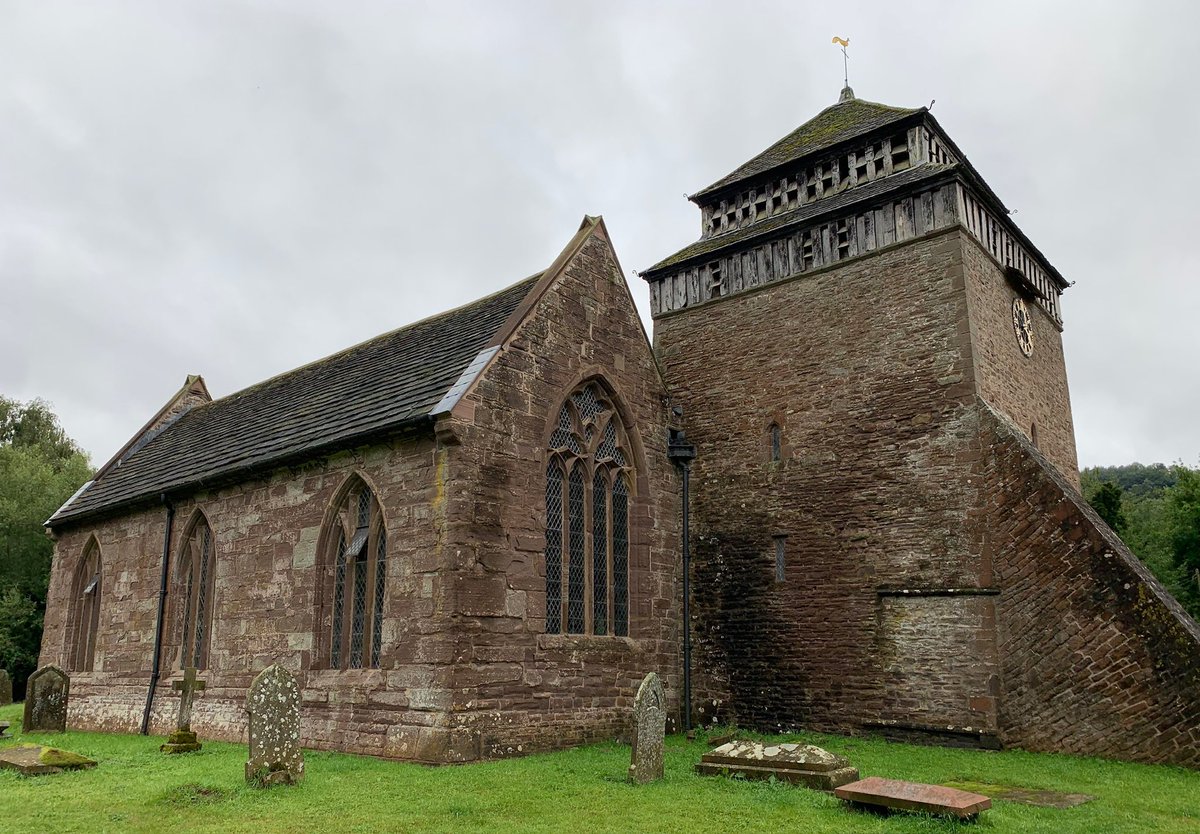 KPW1453's tweet image. The squat west tower of St Bridget's Church at Skenfrith in Monmouthshire. The church was built between the 13th and 15th centuries.📸 My own. #SteepleSaturday #Medieval #Monmouthshire