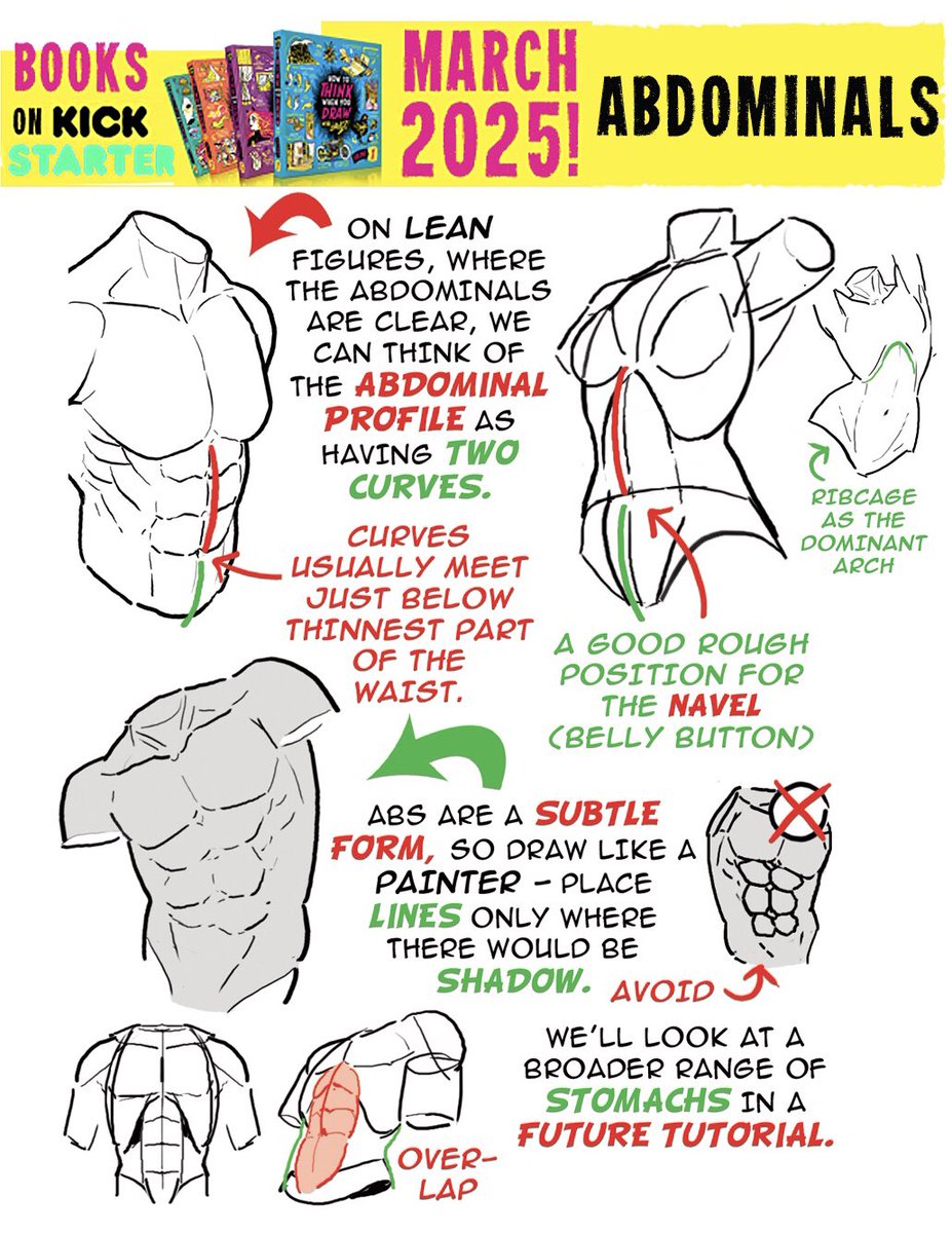 EtheringtonBros's tweet photo. ABDOMINALS from my tutorials BOOKS, on Kickstarter on a SECRET DATE in MARCH! The SECRET LAUNCH mailing list will open ONE FINAL TIME at the end of this month! Stay tuned! 
#anime #manga #comicart #conceptart #gamedev #animationdev #illustration https://t.co/RyqvqxsBuS