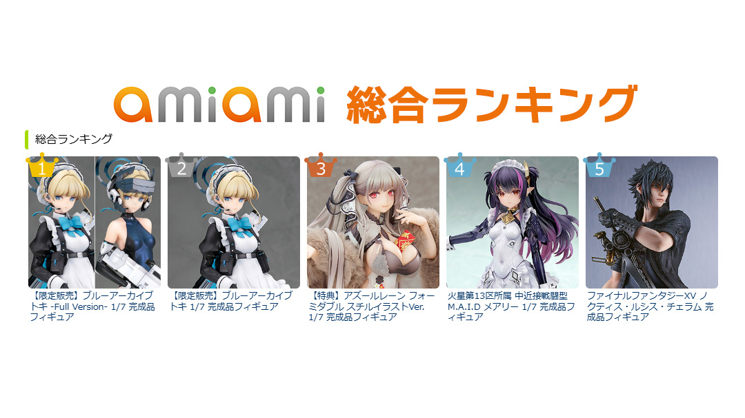 ?あみあみ総合ランキング（2/15 17:00）? 【1位】ブルーアーカイブ 
