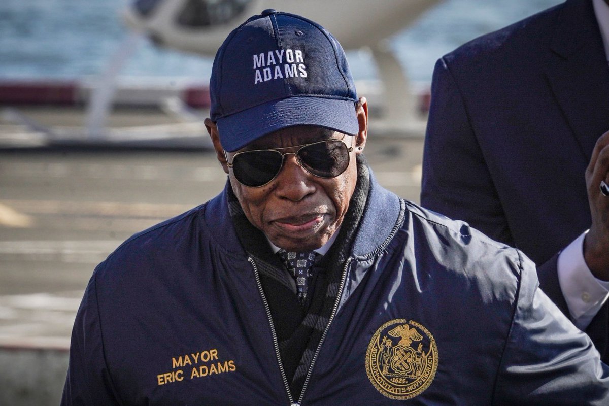 KTLA's tweet photo. The Department of Justice has formally asked a federal district court to drop its corruption charges against New York City Mayor Eric Adams (D) after federal prosecutors in Manhattan resigned rather than dismiss the case. https://t.co/EKIaTeISED https://t.co/jAaY7SwVBg