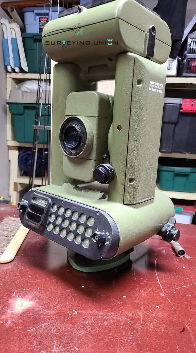 #TBF in Surveying,
Around 1980s, this was every surveyor dream to own and operate it. Not affordable to many by then. There was no current beeeeb! beeeep! and it's done those days. Proudly in geospatial industry.
Photo; courtesy