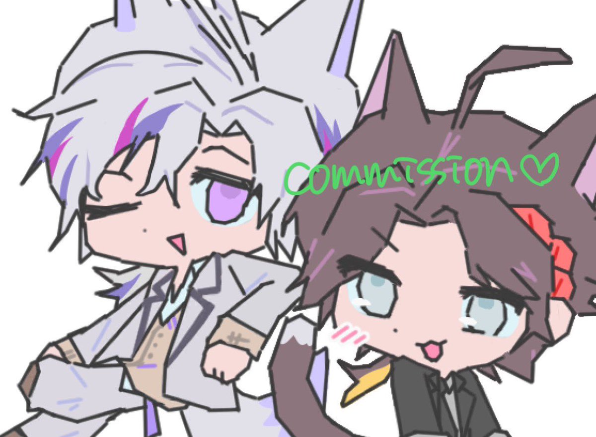 소식이 격조하여 커미션으로 그린 버튜버 친구들을 올려놔봐요..😅