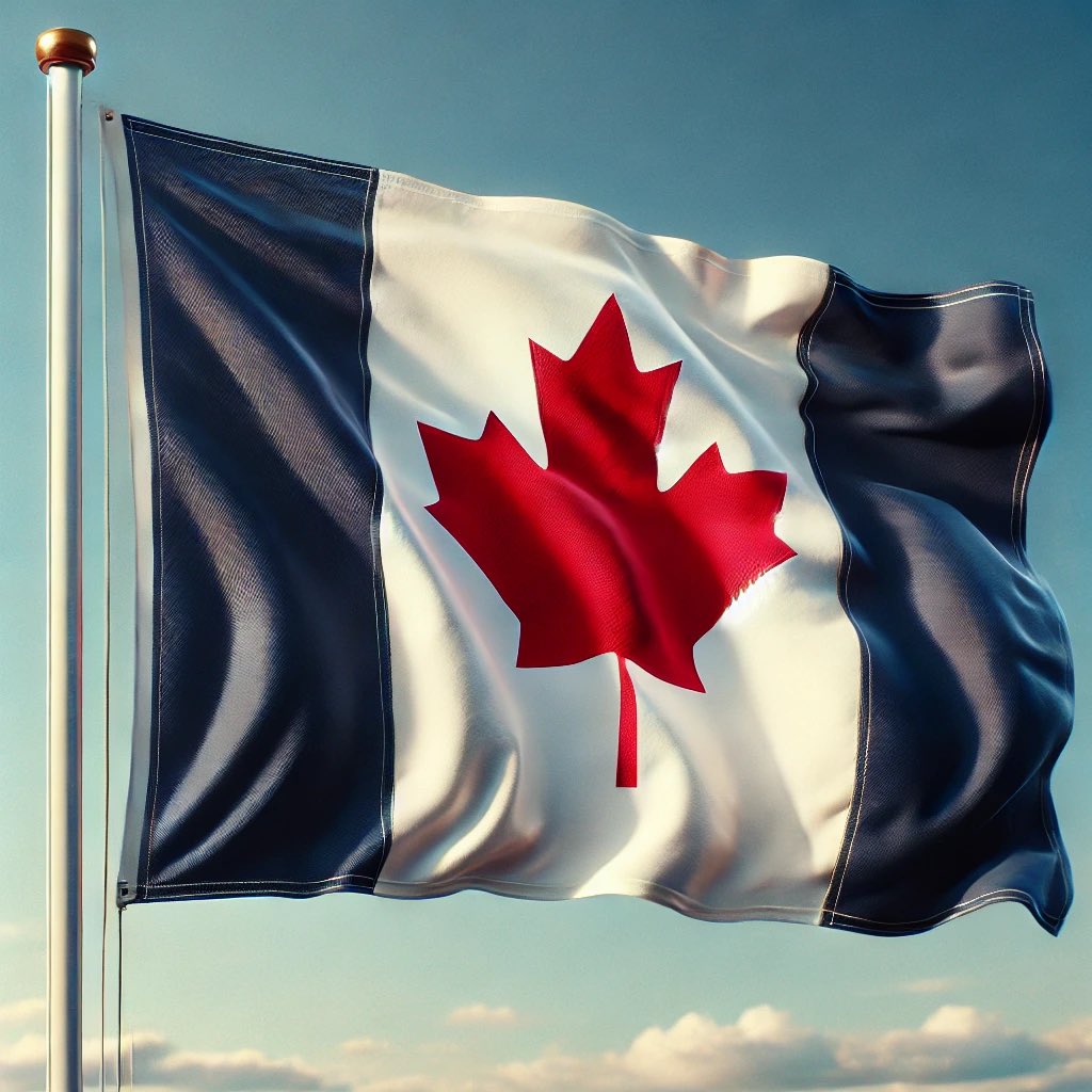 StudioBrule's tweet photo. February 15th is flag day in Canada.  What a perfect day to unveil the official flag for the 51st state of the USA.
#Canada51stState https://t.co/xJQrCbvTnO