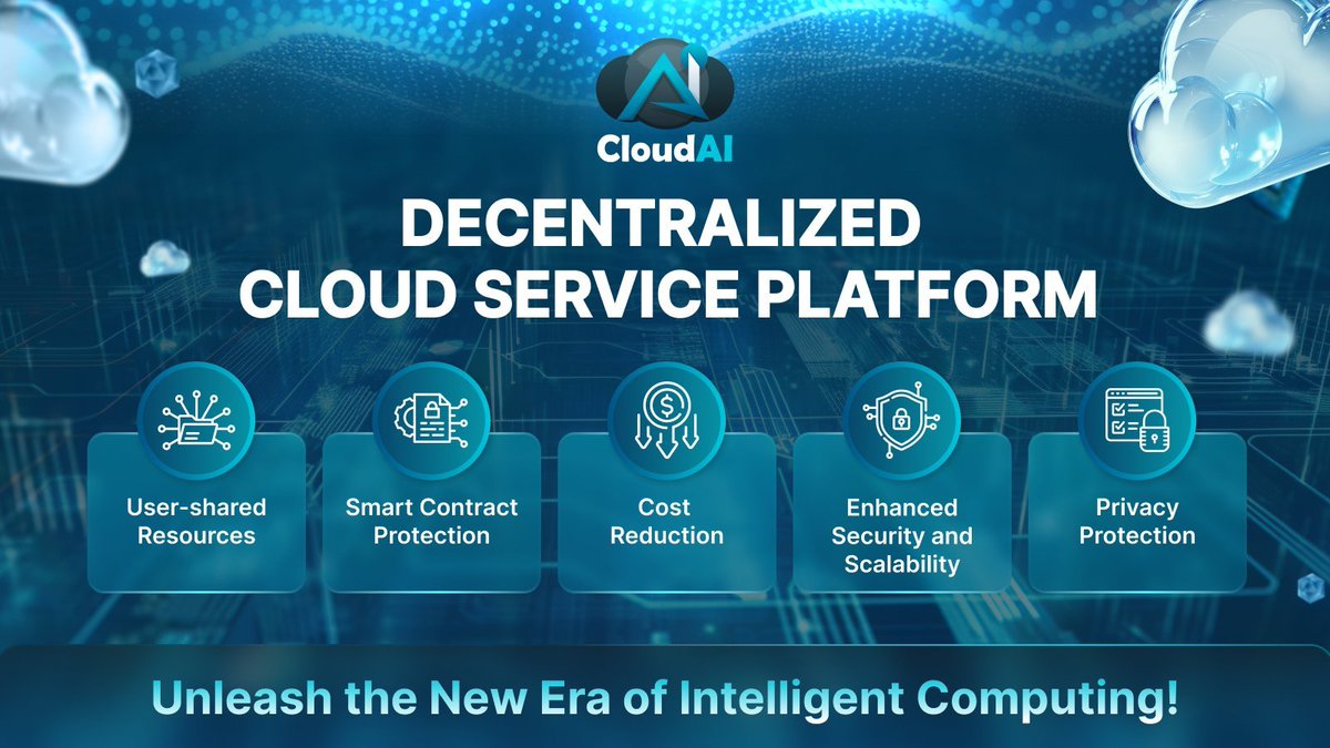 RisingStar325's tweet photo. #CloudAI is not just a computing power platform, but also the infrastructure of the AI ecosystem! 🤖
Supports high-computing needs such as AI model training, autonomous driving, and precision medicine.

👉Follow：@CloudAI_CLAI
🌍Jion us：https://t.co/pjwtdP5CSM

#AI #DePIN https://t.co/cP7GQXkyNW