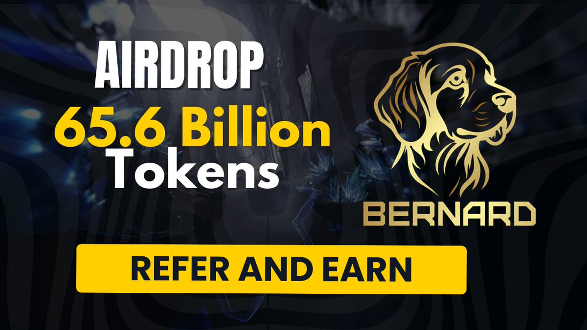 🚀 Airdrop: BernerdTrail
💰 Value: 32.5% of Total Supply for Referral drops + 15% of token supply for Task completion
🏆 Winners: Everyone
📅 End Date: Until distribution of whole Referral drop + airdrop (Every phase has token distribution)
🏦 Distribution Date: TGE in Q2 2025