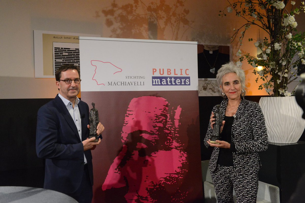 🏆 Diederik Gommers en Marion Koopmans wonnen de Machiavelliprijs 2020 voor hun onvermoeibare inzet om coronawetenschap toegankelijk te maken 🦠

Hun vermogen om feiten van fabels te onderscheiden en de dialoog aan te gaan met twijfelaars gaf de doorslag voor de jury #Terugblik