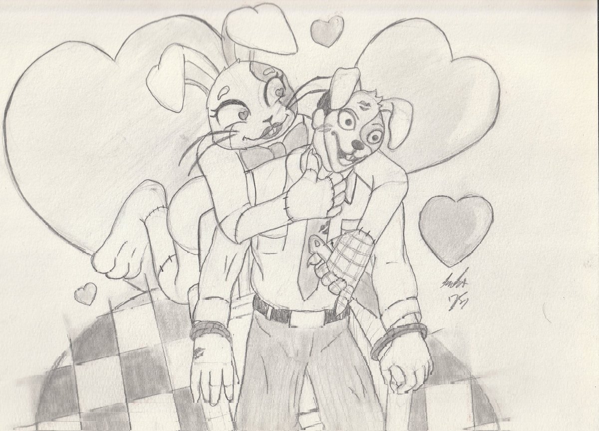 Spider269's tweet image. Happy Valentine's Day
Sometimes you gotta go out there and find your valentine...
#art #traditionalart #fanart #fnaf #vannyfnaf