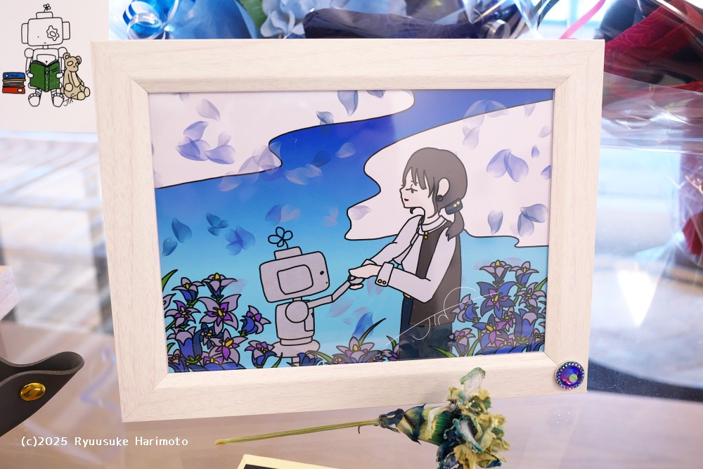 ryutan1220's tweet photo. ハンドメイド作家 藍(らん)さんとのJiN(@ROBOP_JiN
  )コラボ展『Re: A Day』当日販売されていたのは壁に掛けてある作品の他にクリアファイルとか・・・他の写真撮ってなかった(汗 いろいろありました(笑 4枚目のアクセサリーにはプチ話があるので知りたい方はJiNさんまで。 #JiN https://t.co/DatleGoiKS