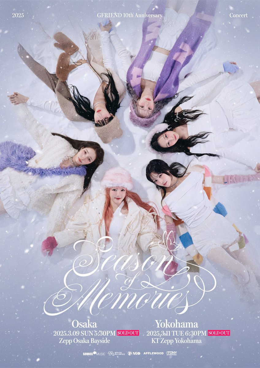 .<a href="/GFRDofficial/">여자친구 GFRIEND</a>’s 10th Anniversary Concert ‘Season of Memories’ in Japan sold out for both dates in less than 10 minutes! 🎉

#GFRIEND #여자친구