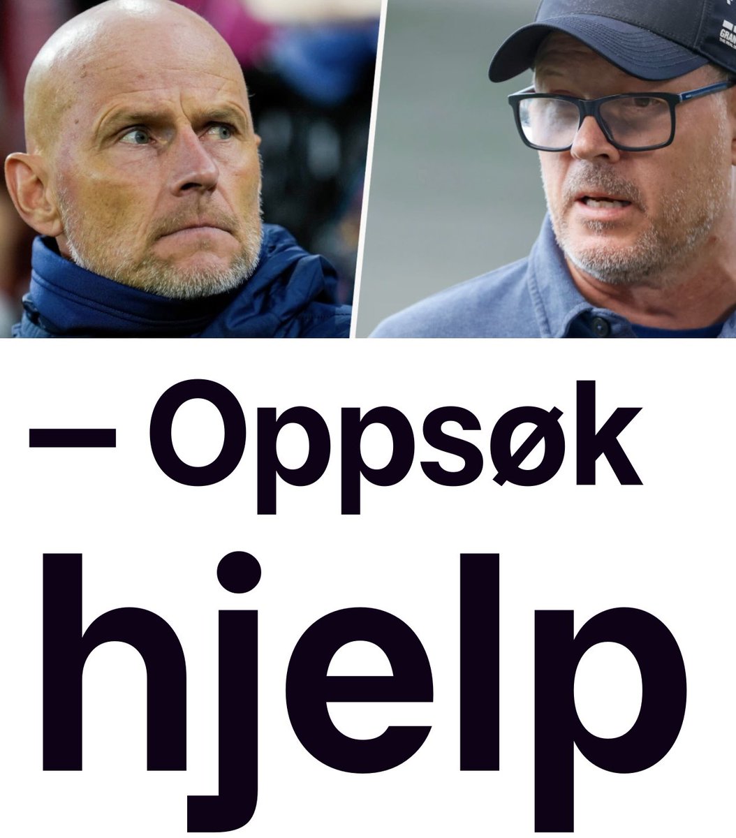 Kan det sies bedre - når to, egentlig en, tar dette ut i media. «Oppsøk hjelp» <a href="/Solstaale/">Ståle Solbakken</a> og <a href="/RekdalKjetil/">Kjetil Rekdal</a> - særlig førstnevnte. Dette blir #barnslig av to voksne. <a href="/tv2sport/">TV 2 Sport</a> <a href="/JanAageFjortoft/">Jan Aage Fjørtoft 🇳🇴</a>