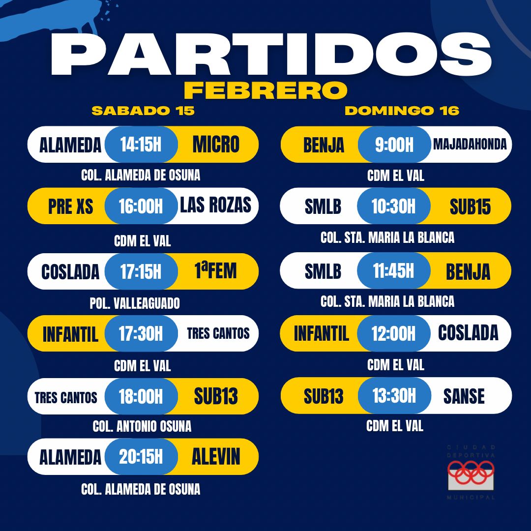 AlcalaHockey's tweet photo. 𝐂𝐎𝐌𝐏𝐄𝐓𝐈𝐂𝐈Ó𝐍|| Toda la jornada de competición para los equipos de #BaseCPAH y el Primera Autonómica Femenina buscando la clasificación matemática para disputar la Final Four que se disputará en Alcalá.
#guerreras #guerreros #CPAH ñ
#aupaalcala #juntossomosmasfuertes https://t.co/y2jbYDjDHe