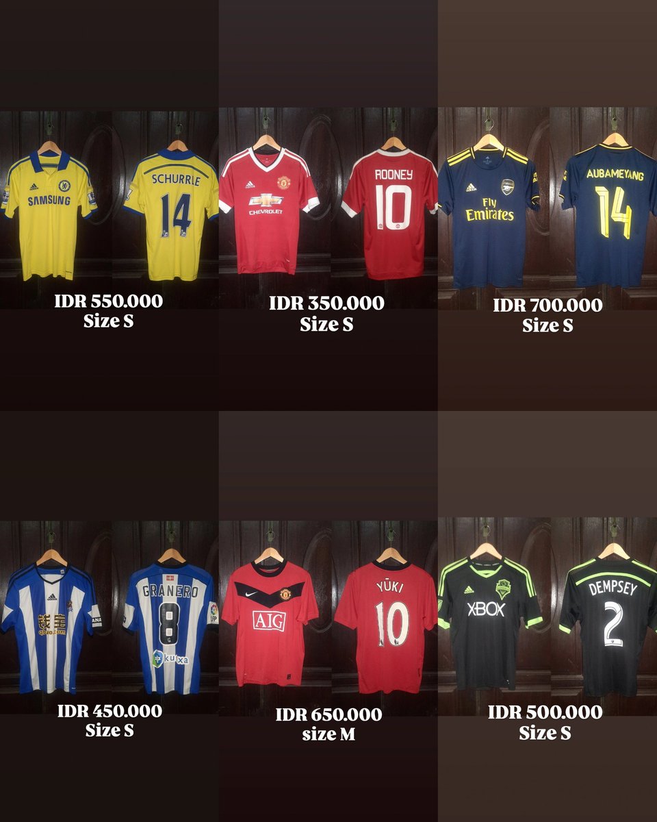 Aries_Raf's tweet photo. Jersey BERTATTO ❗❗

Kondisi BNWT - EXC 
IDR Mulai IDR 350.000
Cek Foto Lebih Jelasnya
Tokopedia Shopee Ready

Order https://t.co/U0P1ENH4X7 #jersey4sale #1308 @Jerseyforum https://t.co/d18vCGmHod