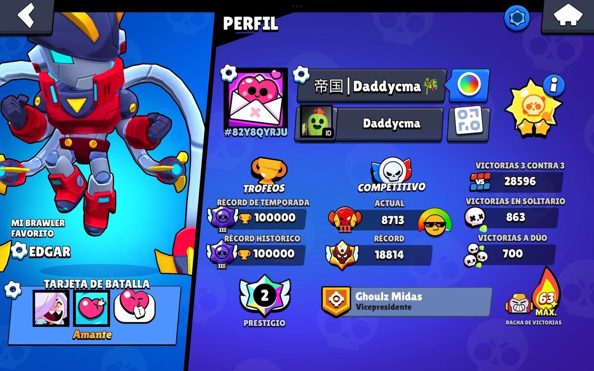 100k Trofis
Fue relativamente más sencillo de lo que esperaba.

Gracias a todos aquellos que ayudaron de poco en poco.
Al team con el que logre esto que fue <a href="/moltussbs/">moltu🧸</a> y DiegoFr

Thx 🫰🏻