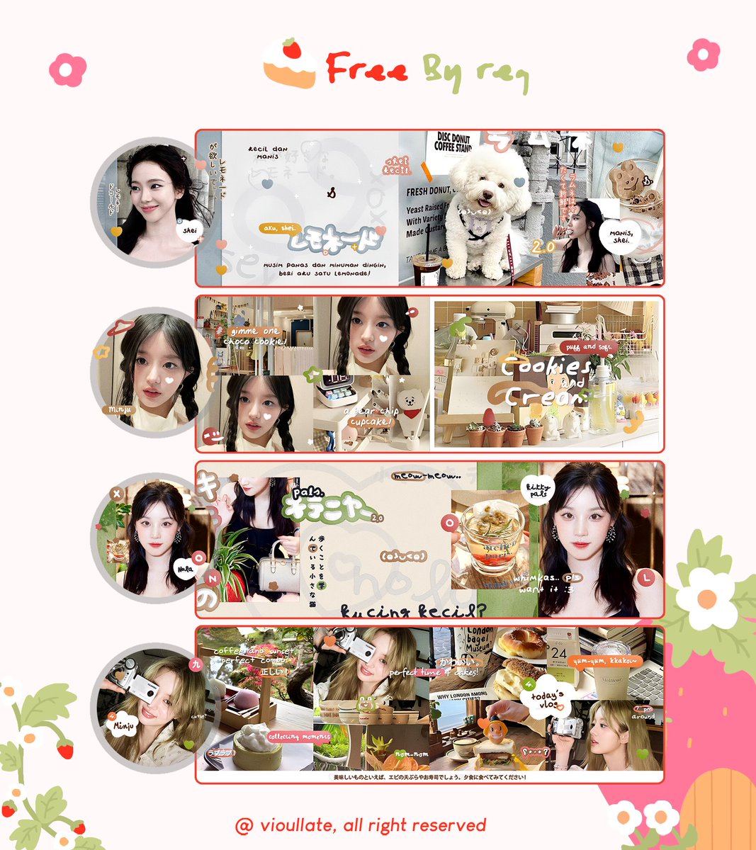 Help repost iaa. Timakacii! ✨

Dalam rangka merayakan ulang tahun kak @rainkranasi 🥳 ada kakak anon yang sponsorin 4 FREE SLOT LAYOUT BY REQ yang bisa diclaim malam ini!

⏰️ : 19.30 WIB
🍓 : by reply 

Scroll ke bawah untuk more info
#zonauang