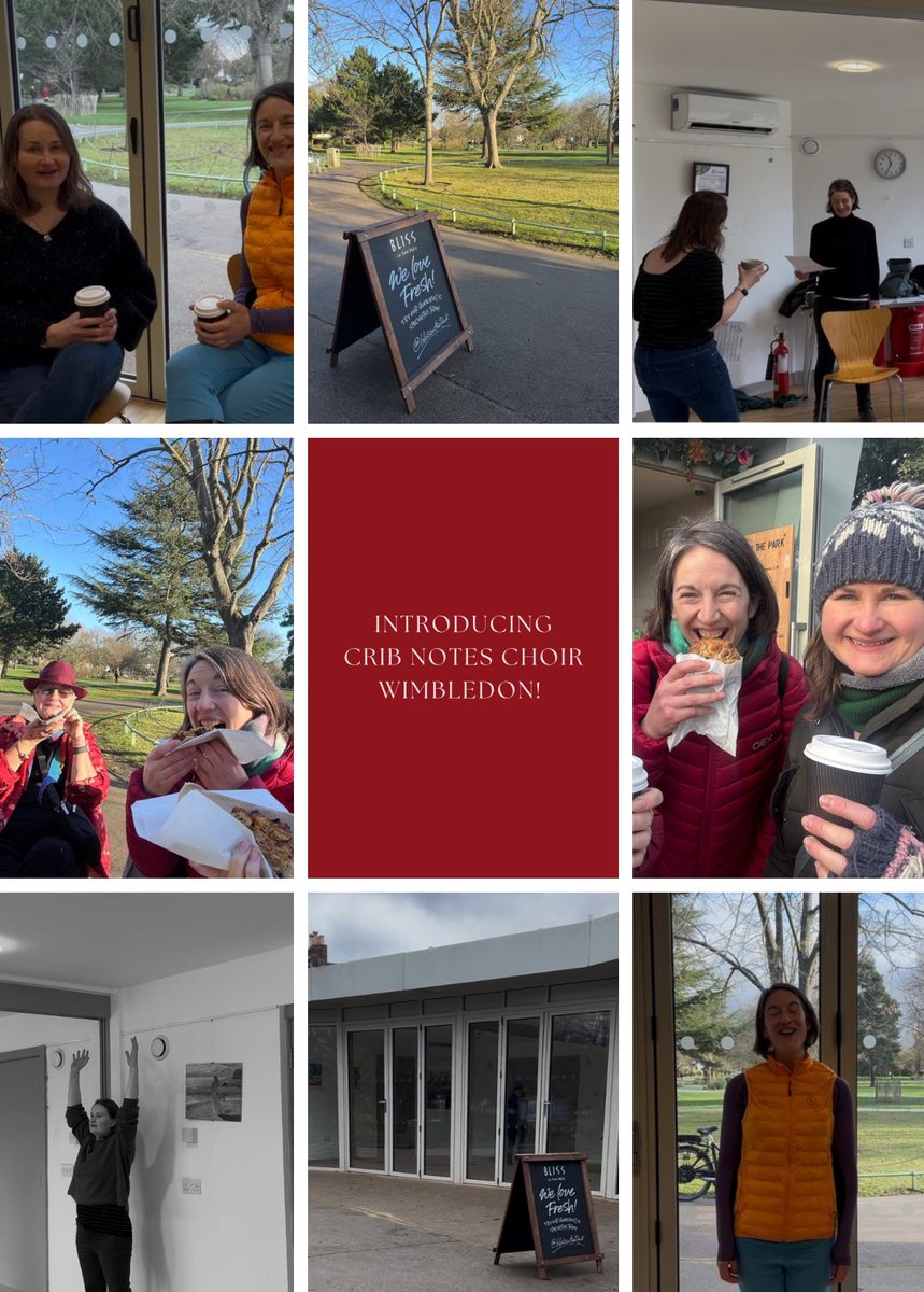 Crib Notes Choir (@cribnoteschoir) on Twitter photo Launched at the beginning of 2025 we are loving our new Wimbledon home in the pavilion at South Park Gardens 🌳
We are back w/c 24th February and will be here every Tuesday between 11.15 - 12.15 - to book yourself a taster here - cribnoteschoir.co.uk/join-us
#cribnoteschoir Launched at the beginning of 2025 we are loving our new Wimbledon home in the pavilion at South Park Gardens 🌳
We are back w/c 24th February and will be here every Tuesday between 11.15 - 12.15 - to book yourself a taster here - cribnoteschoir.co.uk/join-us
#cribnoteschoir