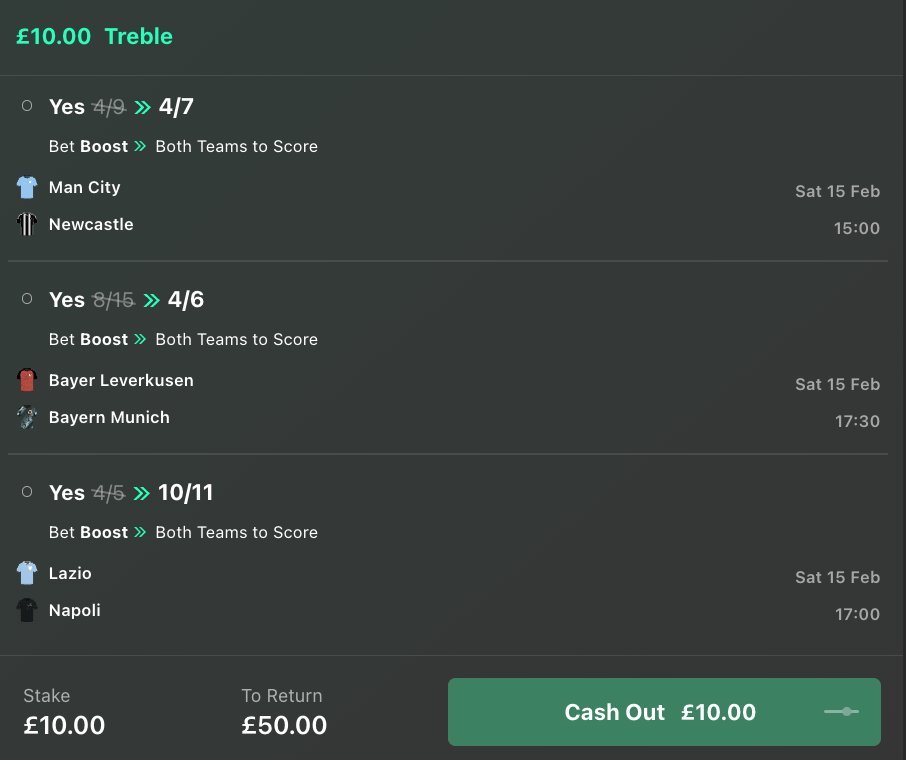 FootyAccums's tweet photo. We've gone for this boosted BTTS Treble on bet365 for today's action! ⚽️

We landed both Saturday &amp; Sunday BTTS Trebles last weekend! ✅ 

Get this boosted treble HERE 👉 https://t.co/ZkeIQxw8mN

#AD | 18+ | https://t.co/aPXWv8zR5x https://t.co/rbllQ4tiBO