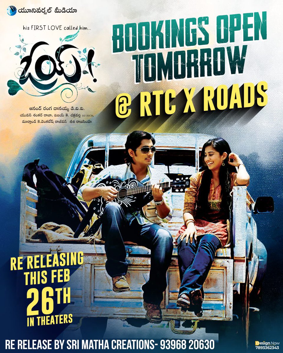 Re Release bookings open tomorrow. #Oy