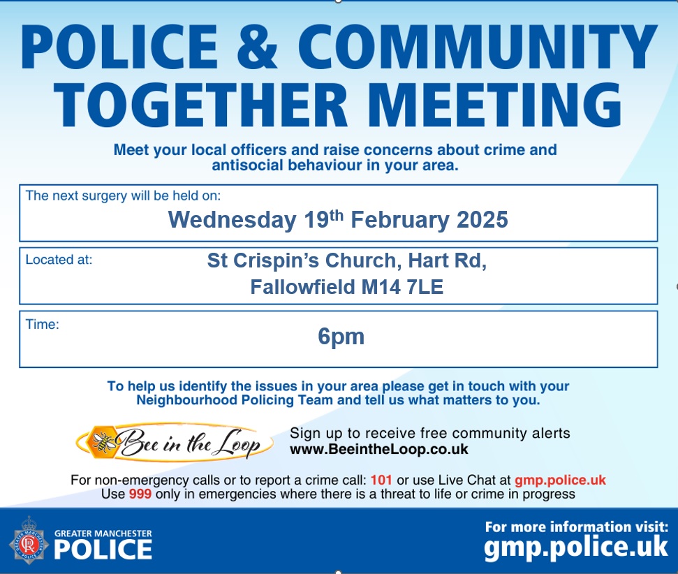 Join Us for Our Next PACT Meeting!
Engage with your local officers &amp; partner agencies to discuss and address community concerns. Your voice matters, and we look forward to seeing you there!