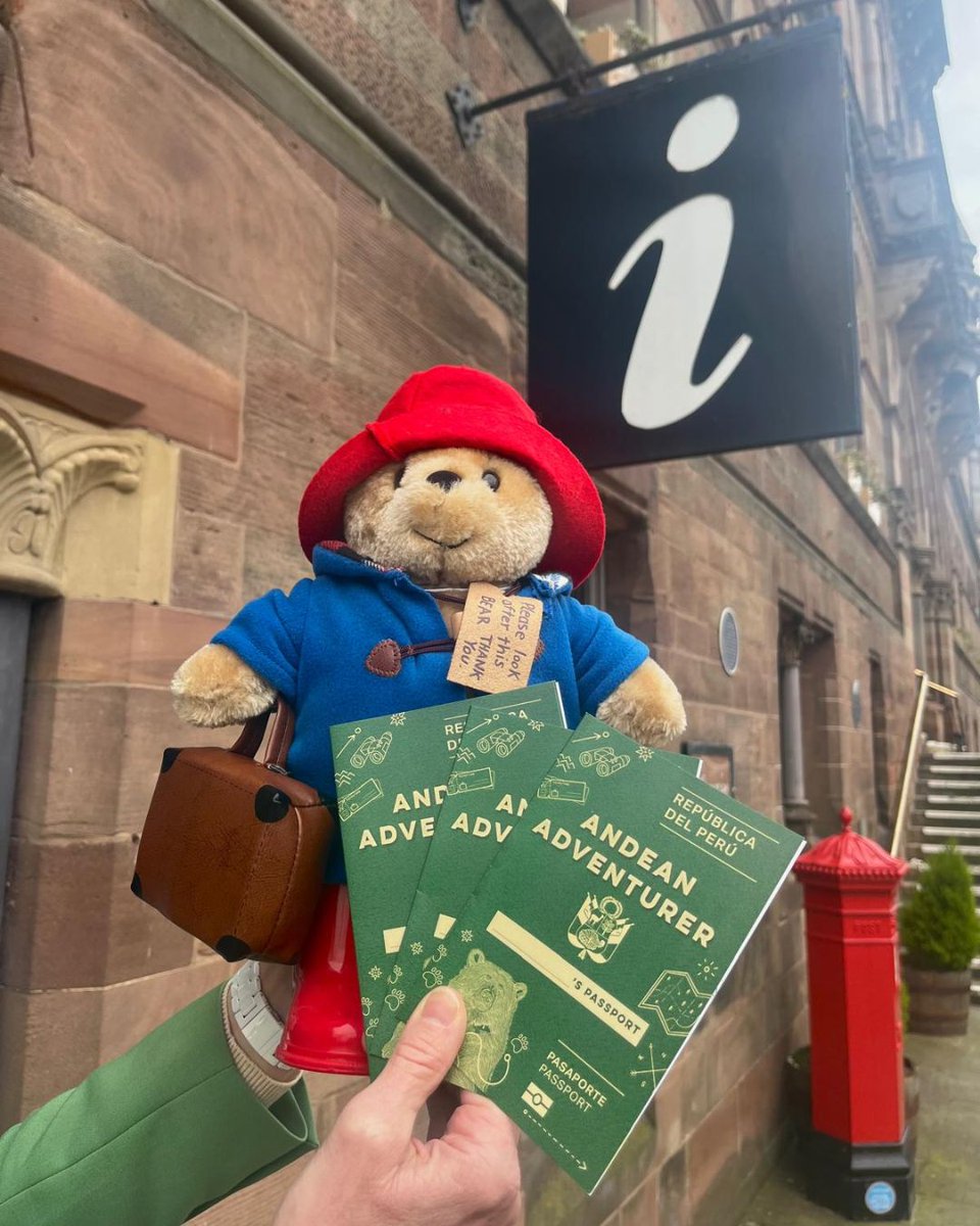 WE'RE GOING ON AN ADVENTURE  🗺️🐻

• Pick up your Passport from the Visitor Information Centre
• Collect all 6 stickers
• Complete for the chance to win £100 Chester Gift Card

 👉 bit.ly/AndeanAdventur…

#Chester #Cheshire #UK #City #Paddington #Trail