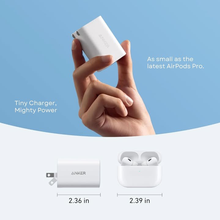 shareshopship1's tweet photo. IN STOCK Anker Nano Charger, 100W MacBook Charger, Foldable Charger for iPhone Series, and All USB C Devices, 6ft USB-C Cable Included, Compatible with MagSafe

Price $45

#anker #nanocharger #macbook #smartphone #shareshopship https://t.co/fLO8wRTqgA