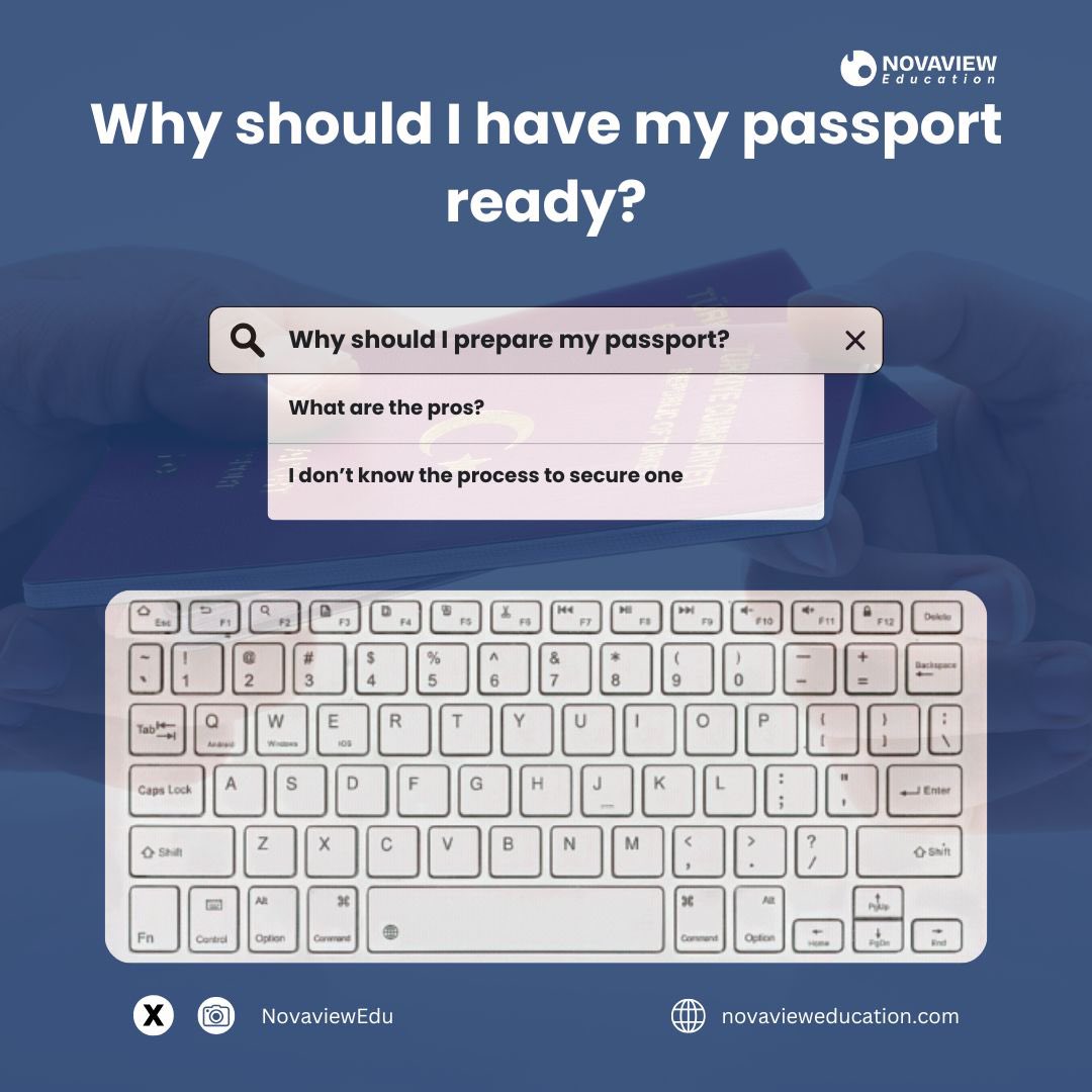 NovaviewEdu's tweet photo. ✅Do you know how important having your passport ready is?

Don’t wait until the last minute! Learn why having your passport ready early is crucial for your study abroad journey!

A Thread

#studyabroad #educationaltips #education https://t.co/XjR0muQgG3