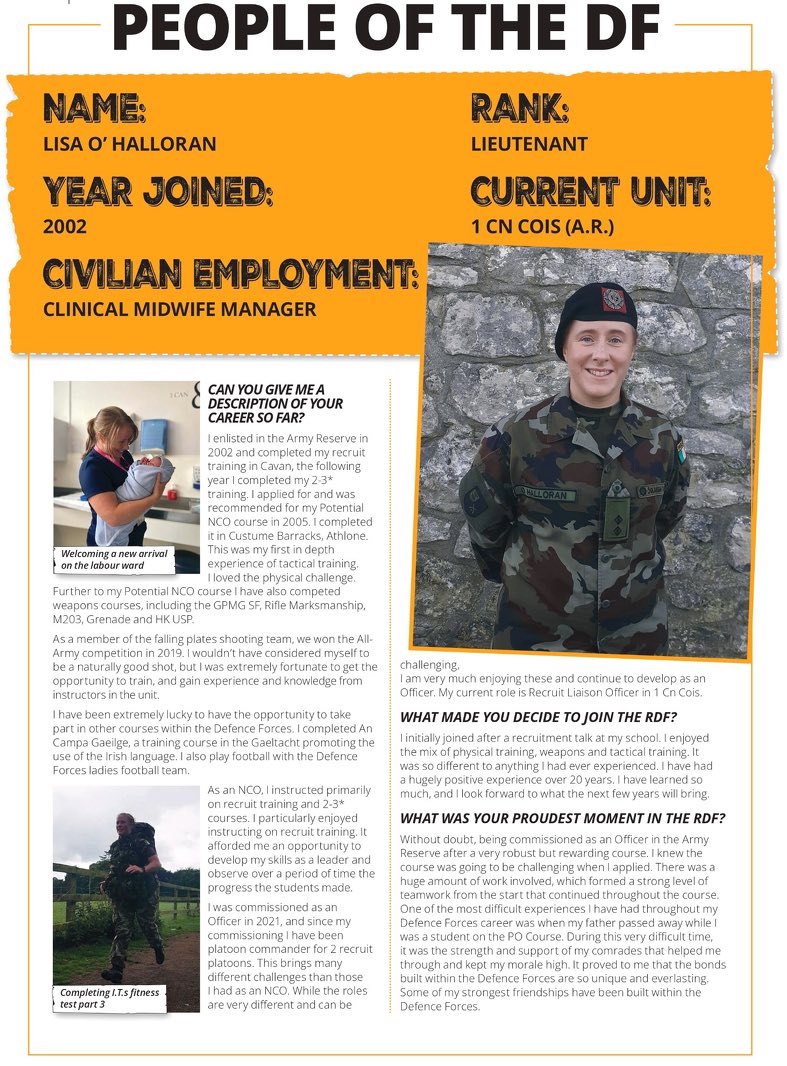 dfreserve's tweet photo. Read about one of our Reservists who has maximised the opportunities available through part time service in the Defence Forces.
Apply today to join your local unit at https://t.co/9LTBvZBsMo https://t.co/XhjIasuus7