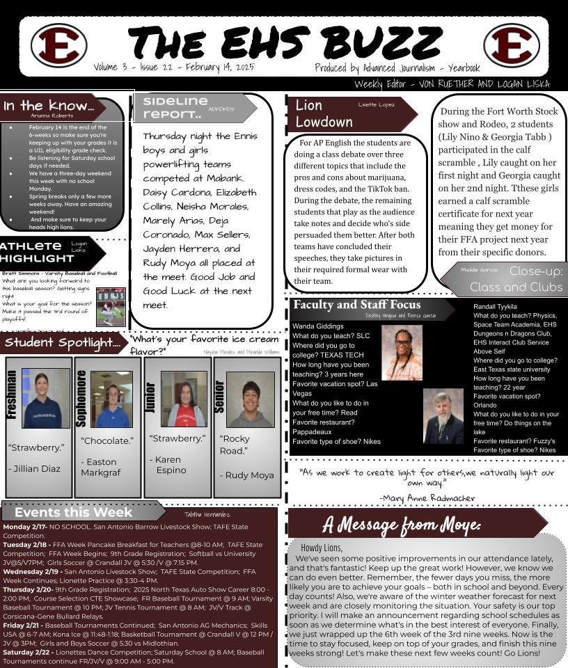 Ennis High School tweet media