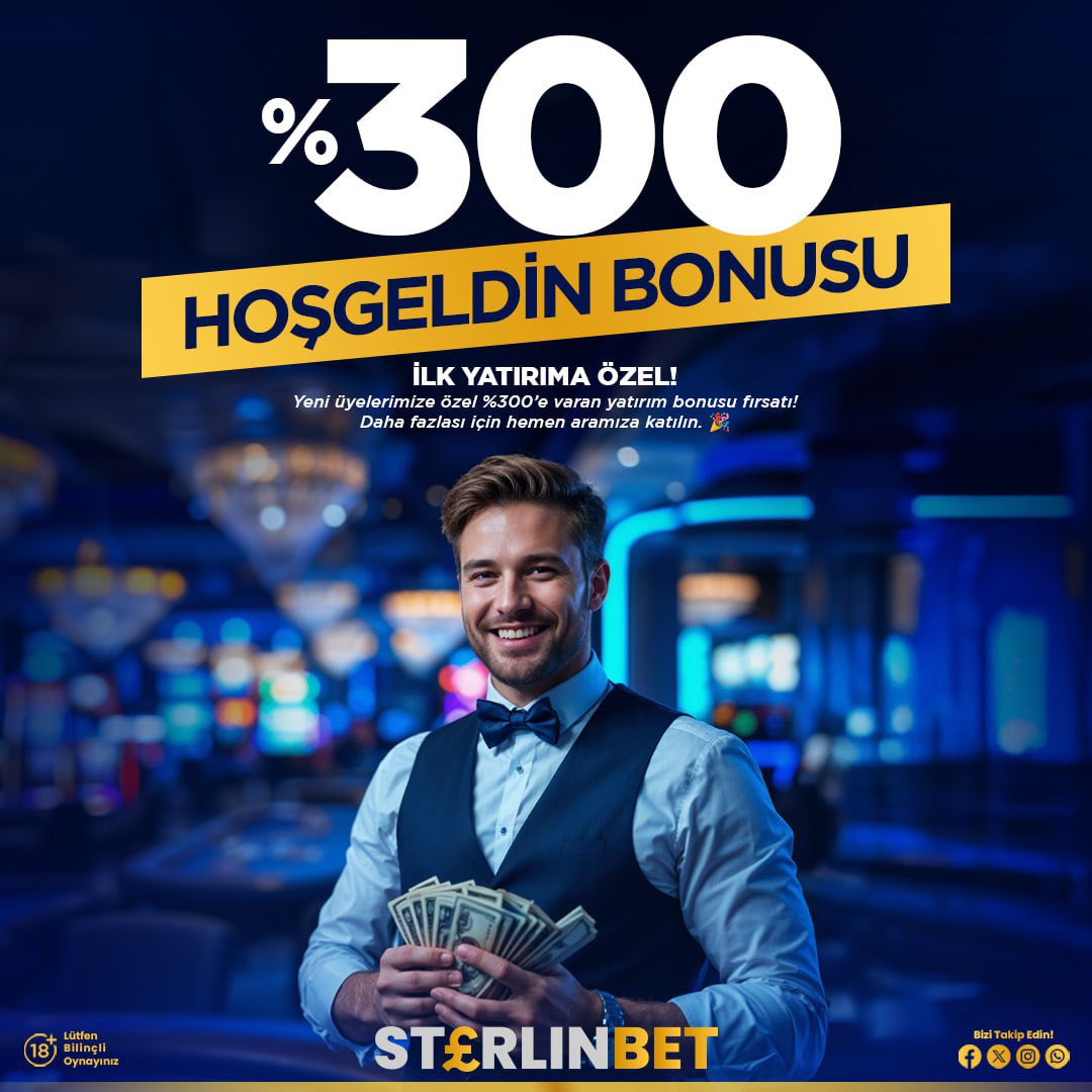 YENİ!!! #denemebonusu 

STERLINBET 💠
Yeni Üye Olan Herkese 250 TL Deneme Bonusu Hediye !

%300 HOŞ GELDİN Yatırım bonusu 

Hemen üye olmak için
cutt.ly/Denemebonusular

#casino #bahis #iddia